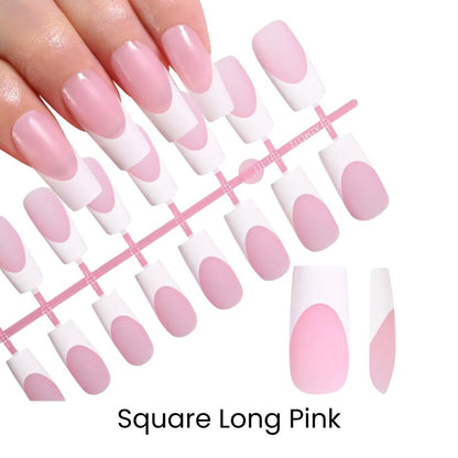 French Tip Press On Nails 150 pcs